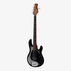 Silver Burst Stingray 5 bass, angled view