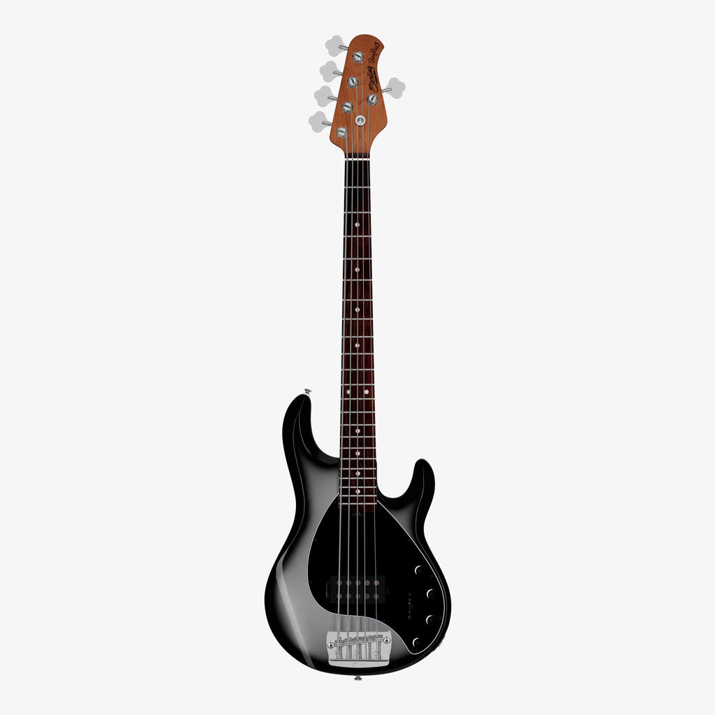 Silver Burst Stingray 5 bass, front view